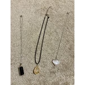 Crystal Necklaces (Citrine, Selenite, Black Tourmaline)